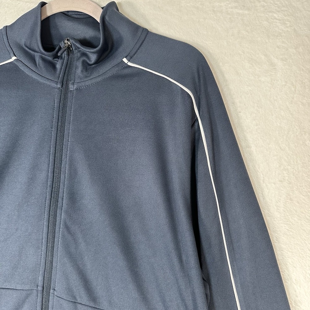NWT Tek Gear Tracksuit Mens L Navy Blue Track Jacket Joggers Set Breathable - Picture 4 of 14